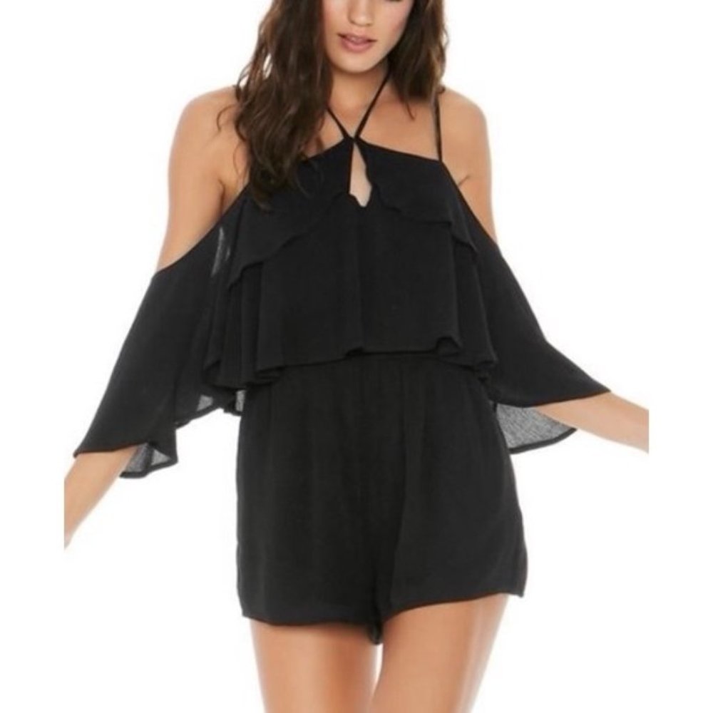 L*Space BLACK Seaside Romper